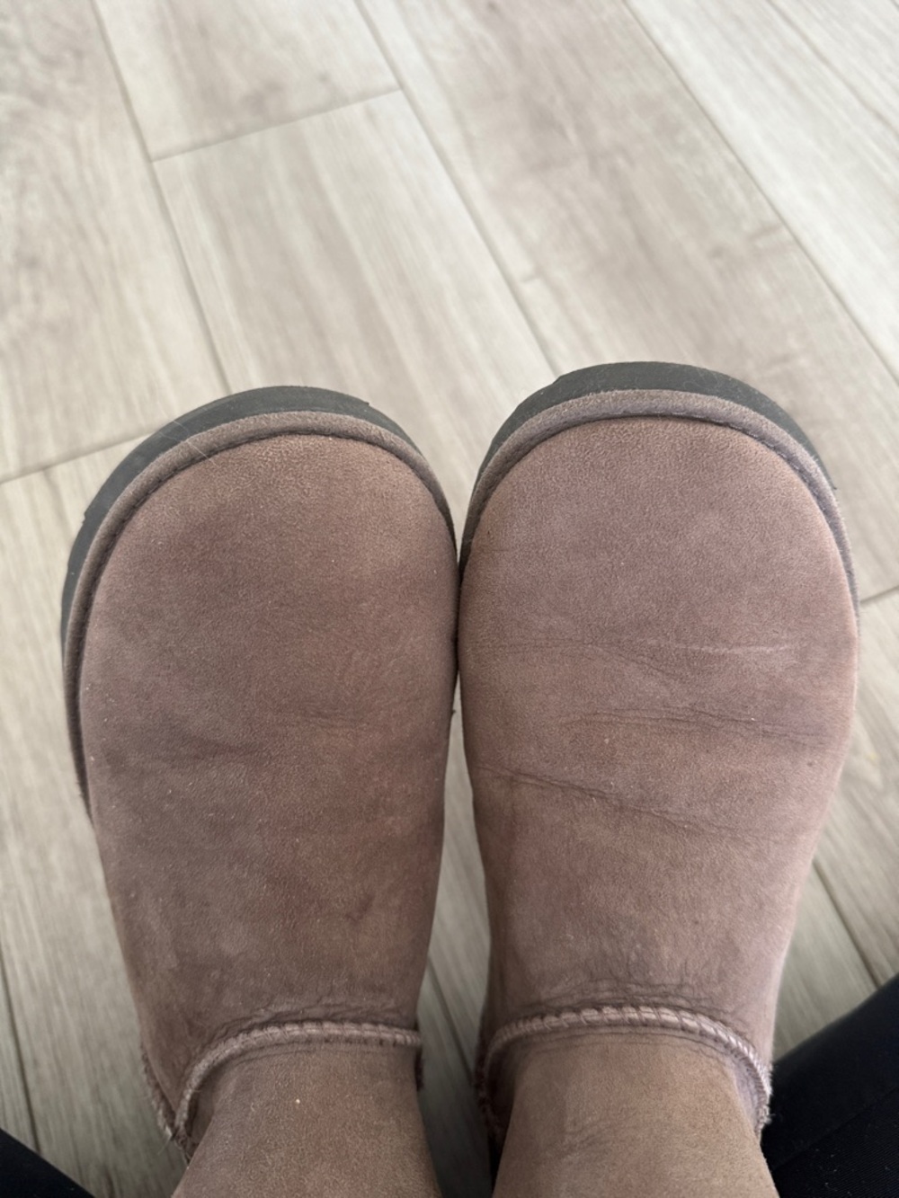 UGG Women's Classic Cuff Short Boots Stormy Grey 10M - Picture 6 of 6